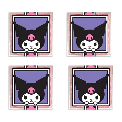 Sugarfina Hello Kitty And Friends Kuromipink Skulls, Set Of 4 In Purple
