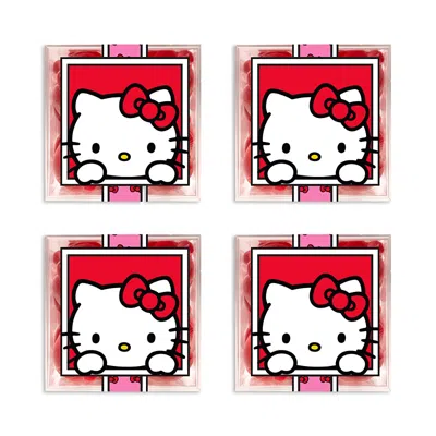 Sugarfina Hello Kitty Red Apple Gummies, Set Of 4 In Multi