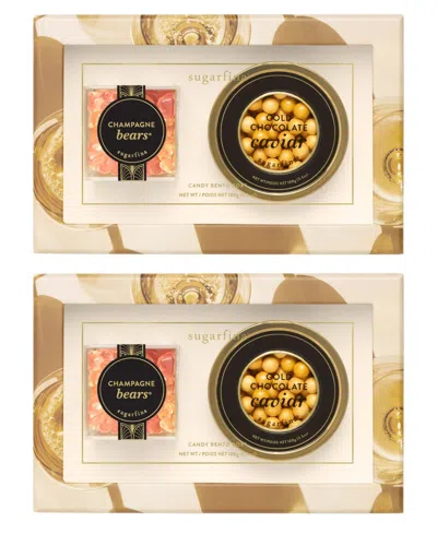 Sugarfina Holiday Champagne And Caviar Bento Box Duo, 2 Piece In Multi