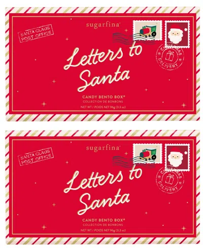 SUGARFINA HOLIDAY LETTERS TO SANTA BENTO BOX DUO, 2 PIECE