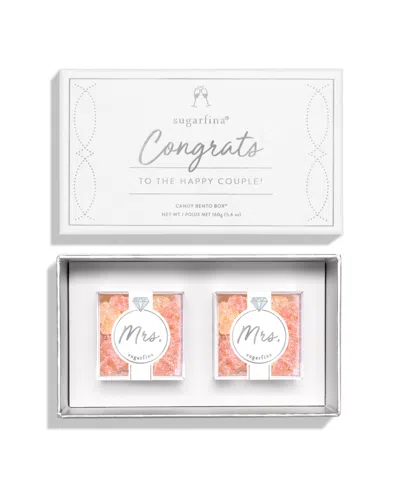 Sugarfina Mrs Mrs Congrats To The Happy Couple Candy Bento Box, 2 Piece In No Color