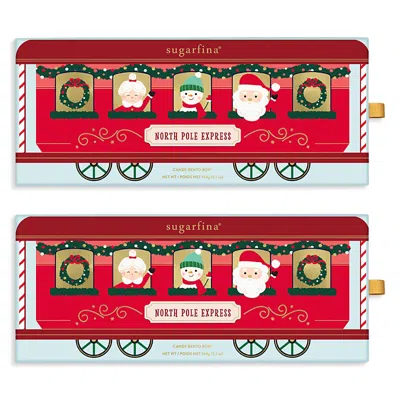 Sugarfina North Pole Express 3 Pc. Bento Box, Set Of 2 In Red