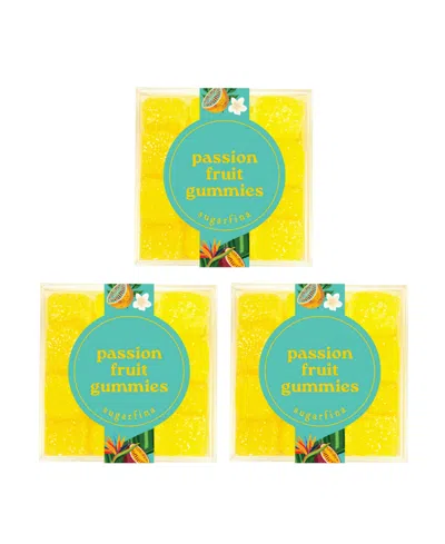 Sugarfina Passion Fruit Gummies Small Cube Kit, 3 Pieces