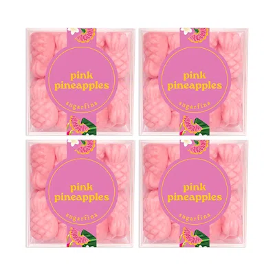 Sugarfina Pink Pineapple Gummies Candy, Set Of 4