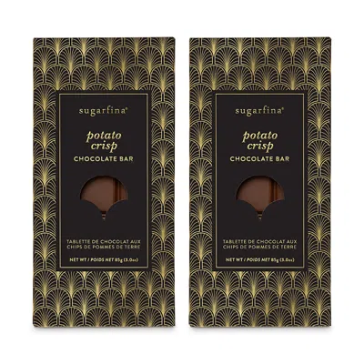 Sugarfina Potato Crisp Chocolate Bar Duo In Green