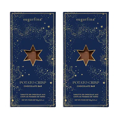 Sugarfina Potato Crisp Chocolate Bar, Set Of 2 In Blue