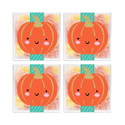 Sugarfina Pumpkin Super Sour Stars 4 Piece Candy Cube Kit In Orange