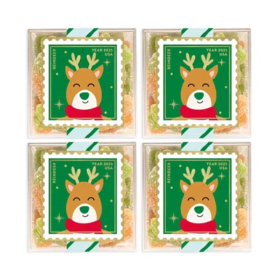 Sugarfina Reindeer Carrots Candy Cubes, Set Of 4 In Green