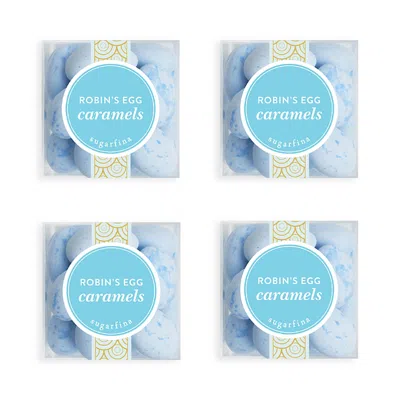 Sugarfina Robin's Egg Caramels, Set Of 4 In Blue
