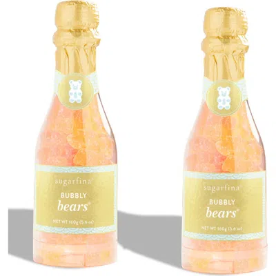 Sugarfina Set Of 2 Bubbly Bears Celebration Bottles In Multi
