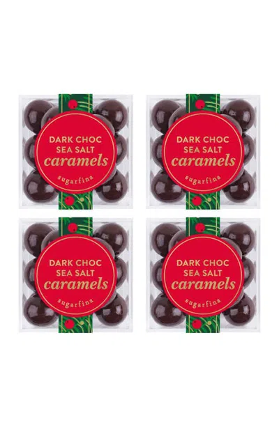 Sugarfina Set Of 4 Dark Chocolate Sea Salt Caramels In Multi