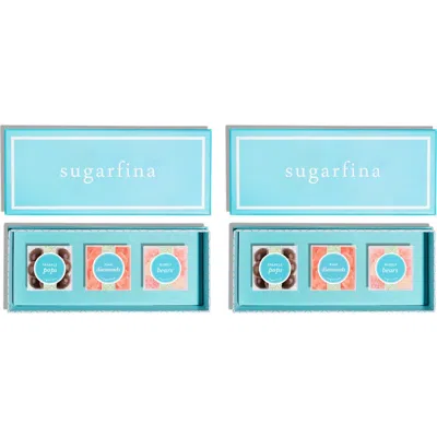 Sugarfina Signature 3-cube Candy Bento Box Duo In Blue