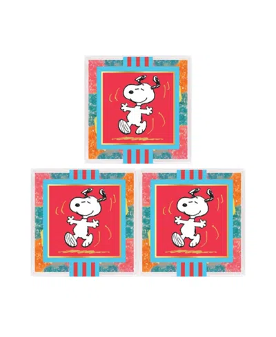 Sugarfina Snoopy Sour Rainbow Bears Candy Cube Kit, 3-piece In Transparent
