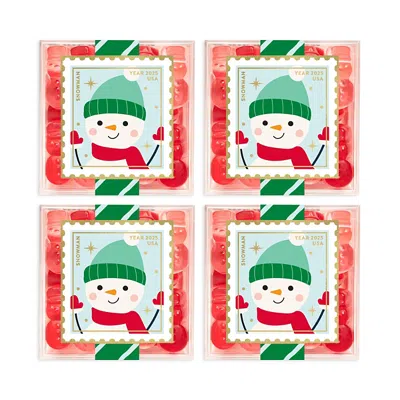 Sugarfina Snowman Gummies Candy, 4 Cubes In Red