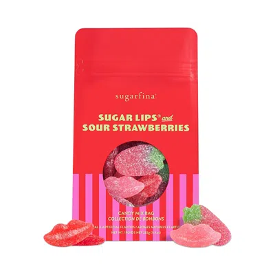 Sugarfina Sour Lips And Sour Strawberries Candy In Red