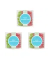 SUGARFINA SOUR STRAWBERRIES SMALL CANDY CUBE, 3 PIECE