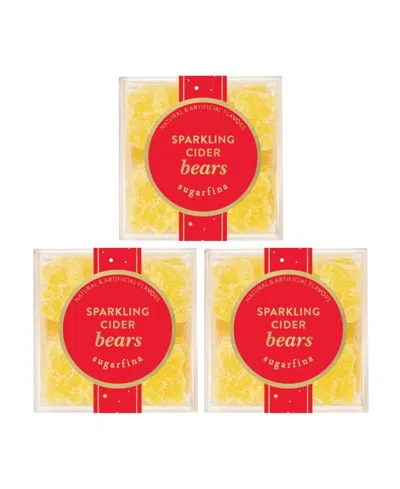 Sugarfina Sparkling Cider Candy Bears Kit, 3 Piece In Transparent