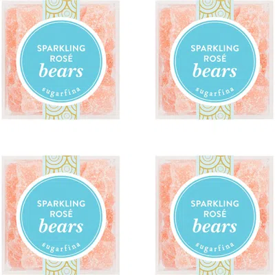 Sugarfina Sparkling Rosé Bears Set Of 4 Candy Cubes In Multi
