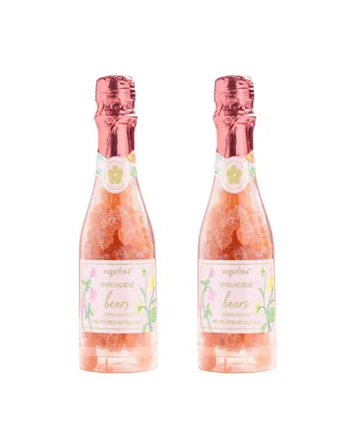 Sugarfina Spring La Vie En Rose Sparkling Rose Bears Celebration Bottles, 2 Piece In No Color