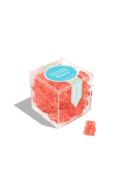 Sugarfina Strawberry Champagne Bears Large Candy Cube In Red