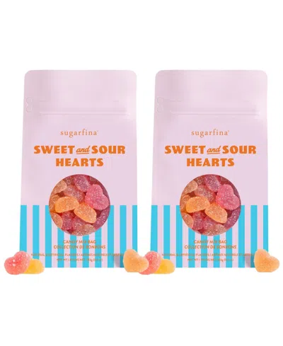 Sugarfina Sweet Escape Sweet Sour Hearts Candy Mix Bag, 2-pc. In Transparent