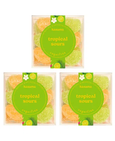 Sugarfina Tropical Sours Small Cube Kit, 3 Pieces In Transparent