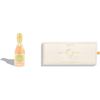Sugarfina Will You Be My Bridesmaid Candy Bento Box & Celebration Bottle Bundle In Pink