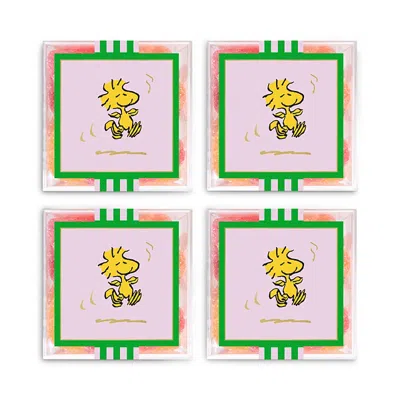 Sugarfina Woodstock Sweet And Sour Hearts 4 Piece Cube Kit In Pink