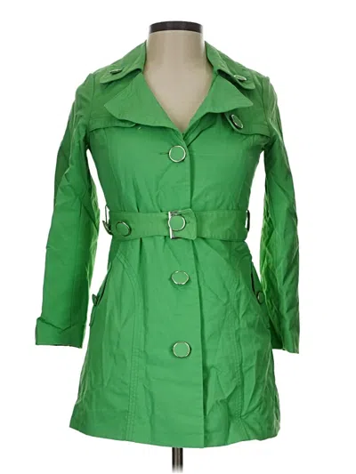 Pre-owned Sugarfly Trenchcoat In Green