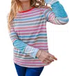 Sugarfox Rib Out Seam Top In Multi In Multi