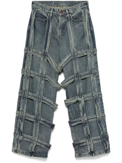 Sugarhill Basket-weave Jeans In Multicolor