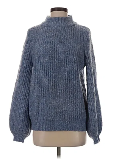 Pre-owned Sugarhill Brighton Turtleneck Sweater In Blue
