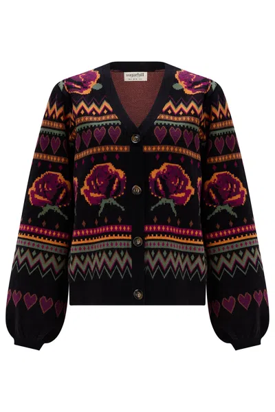 Sugarhill Brighton Women's Adrian Cardigan Black Roses