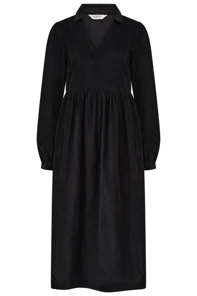 Sugarhill Brighton Women's Adrianna Midi Smock Dress, Black Cord