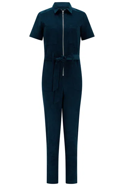 Sugarhill Brighton Women's Blue / Green Billy Cord Boilersuit Teal