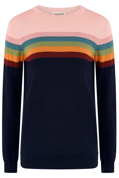 Sugarhill Brighton Women's Blue Rita Sweater Navy Earth
