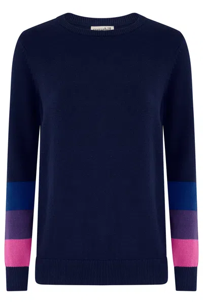 Sugarhill Brighton Women's Blue Stacey Sweater Navy Stripe