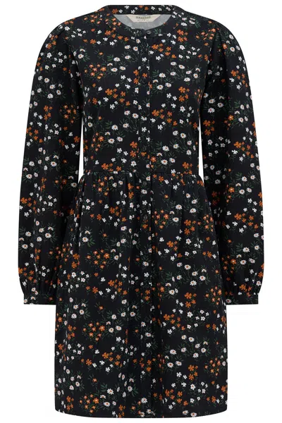 Sugarhill Brighton Women's Brandy Short Smock Dress Black Floral