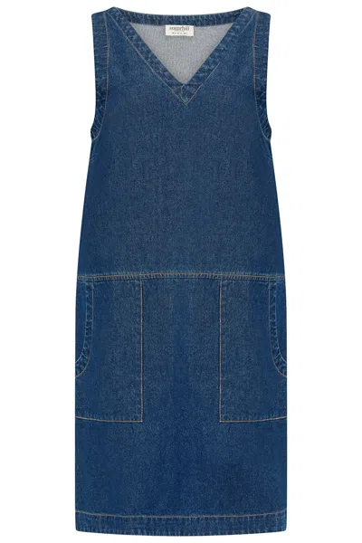Sugarhill Brighton Women's Cecil Tunic Dress Mid Blue Denim