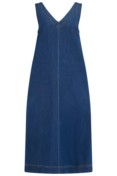 Sugarhill Brighton Women's Cerys Midi Sundress Deep Blue Denim