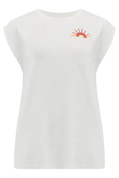 Sugarhill Brighton Women's Chrissy Relaxed Tank T-shirt, Off-white, Sunshine In My Pocket