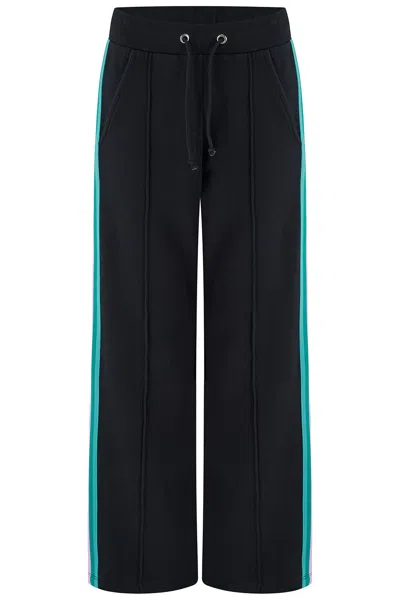 Sugarhill Brighton Women's Enya Joggers Black Rainbow In Blue