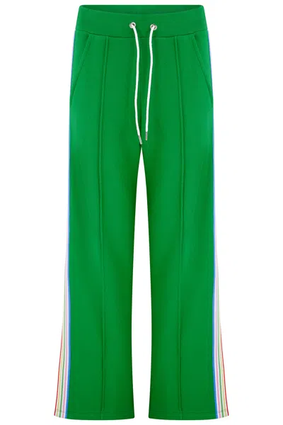 Sugarhill Brighton Women's Enya Joggers Green, Rainbow Stripe