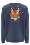 Sugarhill Brighton Women's Grey Eadie Relaxed Sweatshirt Charcoal Tiger Stars In Grey