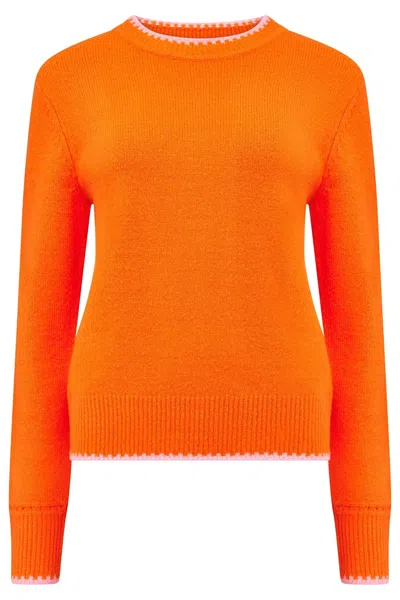 Sugarhill Brighton Women's Helena Sweater Orange, Pink Tipping