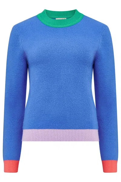 Sugarhill Brighton Women's Honor Sweater Blue, Colour Block
