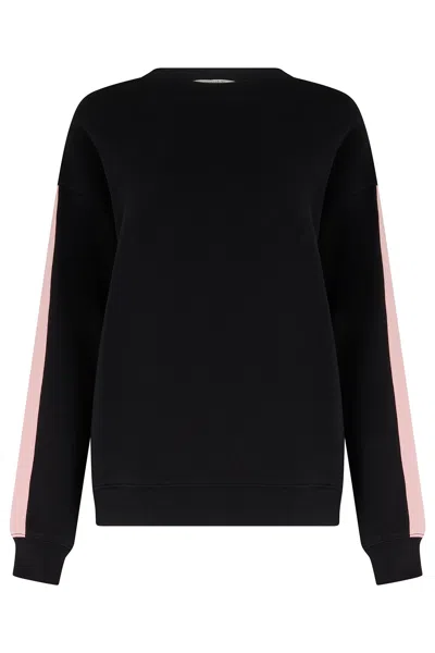 Sugarhill Brighton Women's Magda Sweatshirt Black, Two Tone Stripe