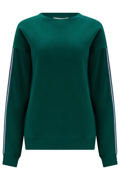 Sugarhill Brighton Women's Magda Sweatshirt Green Pink Stripe