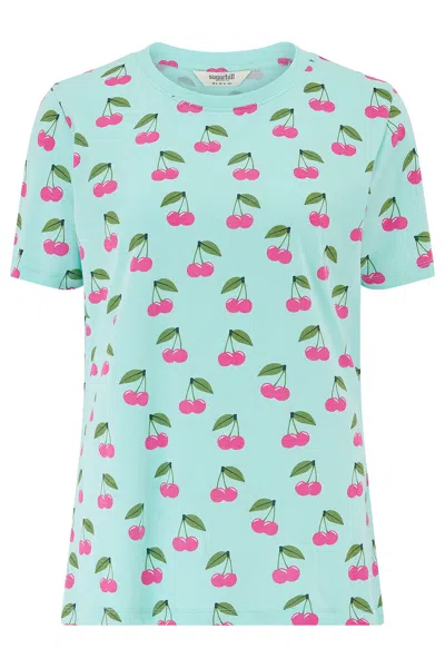 Sugarhill Brighton Women's Maggie T Shirt Green, Cherry Pop