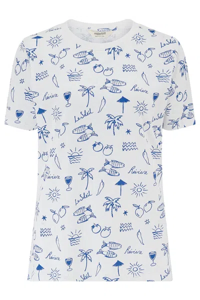 Sugarhill Brighton Women's Maggie T Shirt  Off White, Dolce Vita Print